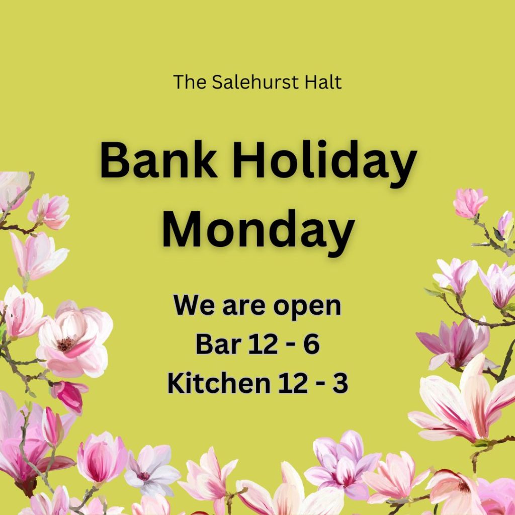 Salehurst Halt opening hours early Spring bank holiday