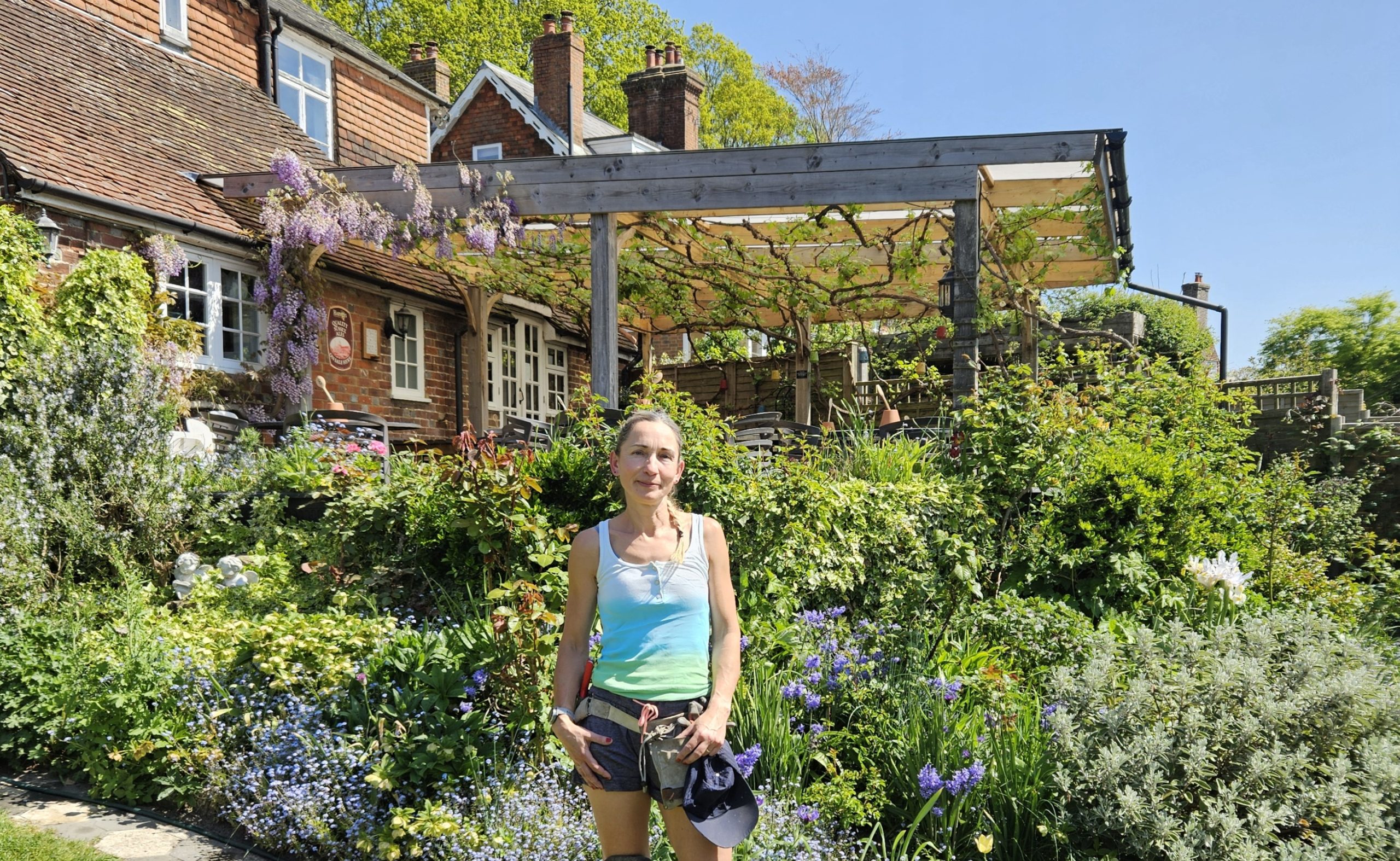 The gardener at the Salehurst Halt